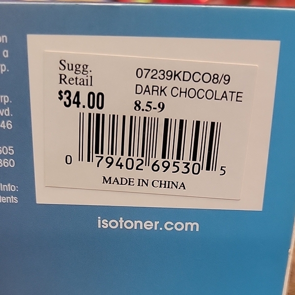 Isotoner Brown Faux Fur Slippers - Picture 3 of 7